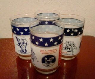 4 Glasses Man On The Moon Mission Apollo 11 July 20 1969 Neil Armstrong