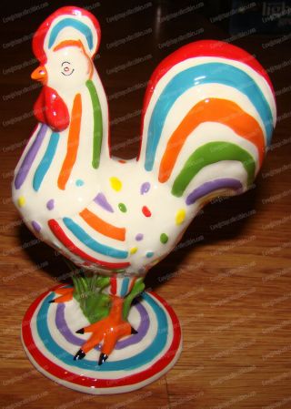 Poultry N Motion,  Speckled Spectrum Mini Rooster (westland,  16752) Ceramic
