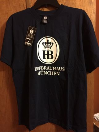 W Tag Hofbrauhaus Munchen Official German Beer T Shirt Medium
