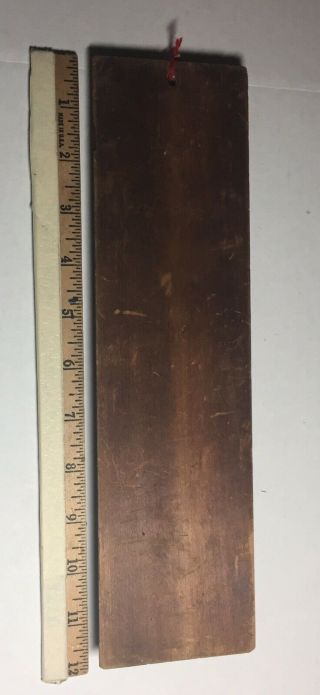 Vintage Wooden Feed Advertising Thermometer 2