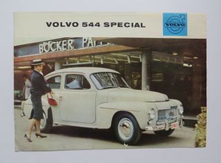1962 Volvo 544 Special Brochure Vintage