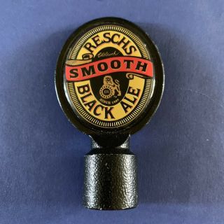 Reschs Smooth Black Ale Beer Tap Badge,  Top,  Decal - Small Size Metal