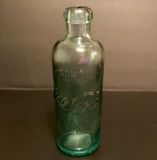 COCA - COLA Hutchinson Bottle Circa 1894 - 1997 2