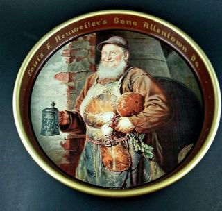 Vintage Louis F Neuweilers Sons Pilsner Beer Serving Tray Cream Ale Porter
