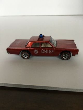 1970 Hot Wheels Fire Chief Car Plymouth Fury 1:64 Scale