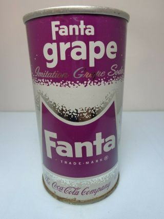 Fanta Grape Straight Steel Pull Tab Soda Pop Can 1 The Coca - Cola Co Geneva Ohio