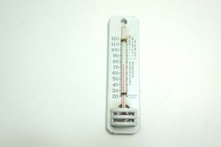 Vintage Porcelain American Thermometer Co Poultry Chicken Minimum Brooding Temp