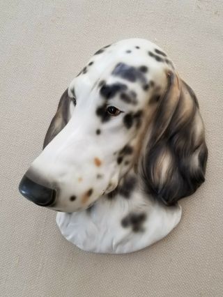Norcrest English Setter Head Wall Plaque