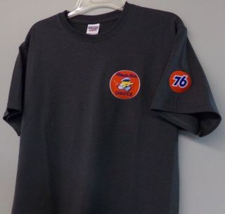 Union 76 Minute Man Service 1950 ' s Logo Embroidered T - Shirt S - 6XL,  LT - 4XLT 3