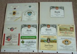 Collectables German Rhein And Mosel Paper Wine Labels 1975 - 1984