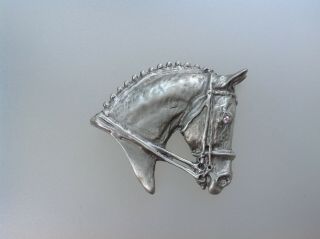 Dressage Horse Pewter Pin Brooch Jewelry Zimmer Equestrian Jewelry