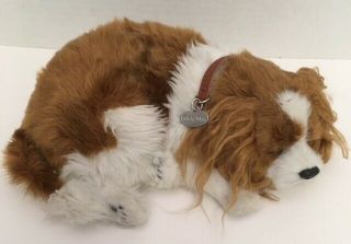 Perfect Petzzz Cavelier King Charles Breathing Puppy Dog Sleeping 10 " Plush