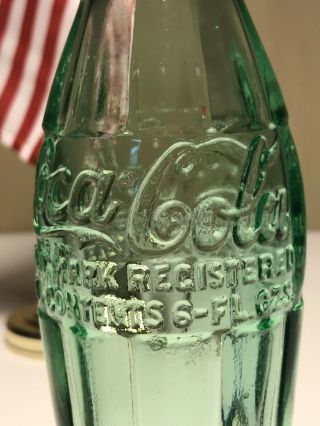 PAT ' D DEC.  25,  1923 Coca - Cola Hobbleskirt Coke Bottle - DALLAS,  TEX.  Texas 6
