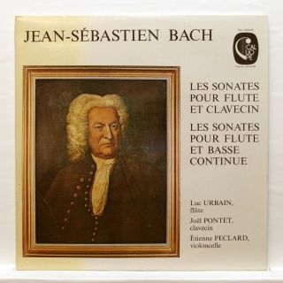 Etienne Peclard,  Luc Urbain - Bach Flute Sonatas Nos.  1 - 6 Calliope 2xlps Ex,