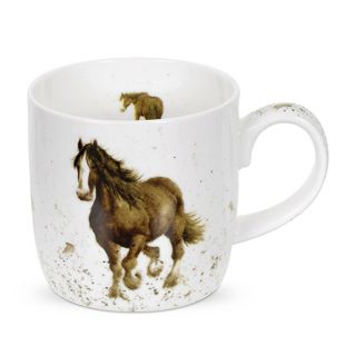 Royal Worcester Horse Mug " Gigi " Draught Horse Fine Bone China Wrendale Boxed