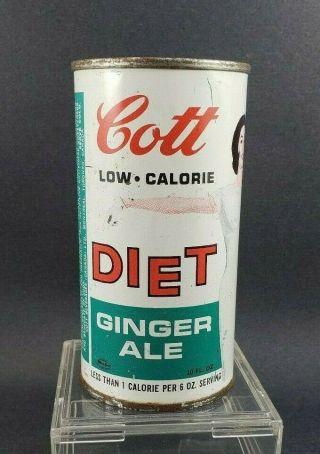 Cott Diet Ginger Ale Soda Can Steel Flat Top Montreal Toronto Canada