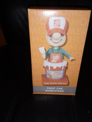 The Home Depot Paint Can Bobblehead Homer 2011 Employee Only Purchase Nip