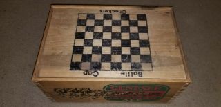 Vintage Genesee 12 Horse Ale Dovetail Box With Top Lid.
