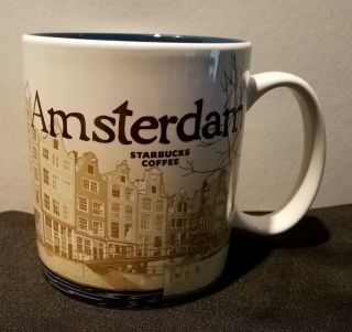Starbucks 2015 Amsterdam The Netherlands Global Icon Mug Pre Owned W/ Tag