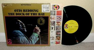 Otis Redding Dock Of The Bay Lp Orig 1st Press Atco Rnb/soul W/sticker,  Shrink Nm