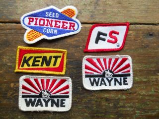 5 Snapback Hat Seed & Feed Company Patches Pioneer Kent Wayne Fs Farmers Cap
