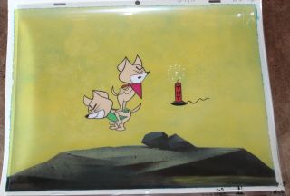 Bozo The Clown Animation Cel Hand Painted Background 807 Larry Harmon