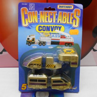 Con - Nect - Ables Convoy Train Cn 300 Matchbox 1990 5 Section Set Vintage Rare Mosc