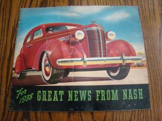 1938 Nash Sales Brochure