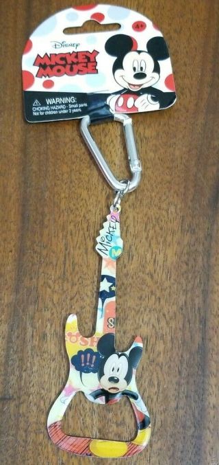 Disney Mickey Mouse Guitar Key Chain Bottle Opener Bachelor Party Gifts Collect