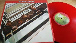 The Beatles 1962 - 1966 Red Album Uk 1st Pcspr 717 Red Vinyl Ex/ex,