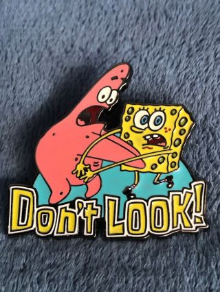 Universal Studios Spongebob Squarepants & Patrick “don’t Look” Trading Pin (356)