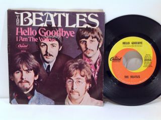 The Beatles - I Am The Walrus / Hello Goodbye - Capitol 1967 Picture Sleeve 45