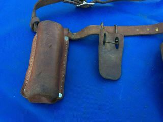 Vintage Bell System Telephone Lineman Tool Belt Pouch With Tools Flashlight Etc 5