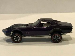 1968 Hot Wheels Redline Purple Custom Corvette