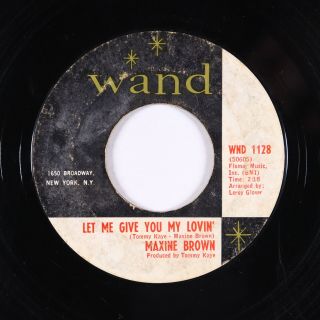 Northern Soul 45 - Maxine Brown - Let Me Give You My Lovin 