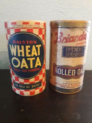 Vintage Oatmeal Cartons Purina
