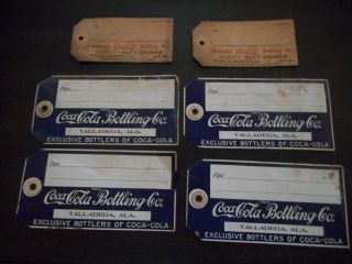 Very Old Coca Cola Bottling Co.  Case/crate Tags From Talladega Building