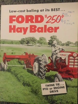 Ford " 250 " Hay Baler Brochure