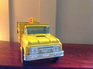 1960s Buddy L Diecast Coca - Cola Carrier Truck - Yellow 4