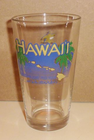 Anheuser Budweiser Aloha Hawaii Eagle Logo King Of Beers Beer Pint Glass Tumbler