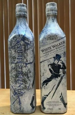 Two Game Of Thrones Johnnie Walker White Walker Rare Limited Edition (empty)