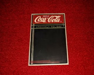 Drink Coca - Cola Specials To - Day Chalkboard Menu Board Sign 16x24 Inches