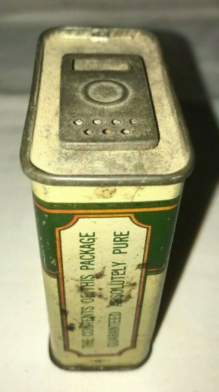 ANTIQUE TIME O ' DAY GINGER SPICE TIN LITHO CAN MINNEAPOLIS MN GROCERY STORE OLD 2