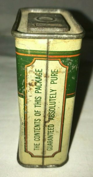 ANTIQUE TIME O ' DAY GINGER SPICE TIN LITHO CAN MINNEAPOLIS MN GROCERY STORE OLD 4