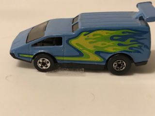 Hot Wheels Vintage Speed Machines Spoiler Sport Light Blue With More Common Blac