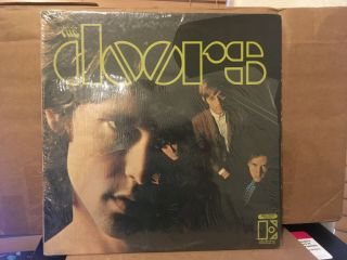The Doors S/t 1967 Elektra 1st Press Gold Label Stereo In Shrink Plays Ex -