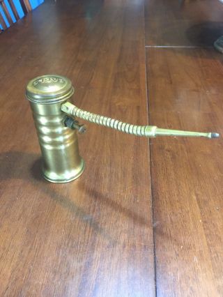 Vintage Brass Eagle Pump Oiler Can Model 66f Style Made In Usa