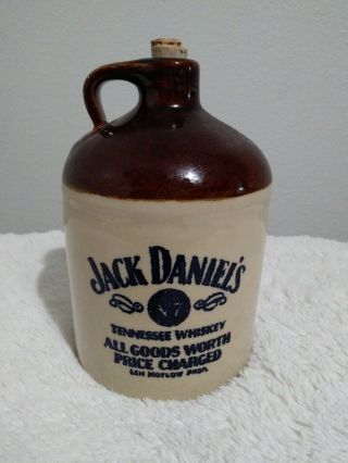 Vintage Jack Daniels Old No 7 Tennessee Whiskey Jug Stoneware Crock Bottle Usa