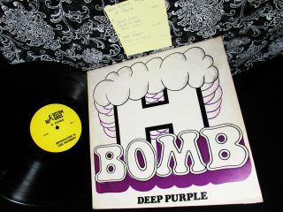 " H - Bomb " Deep Purple 1970 German Only Lp Release Heavy Prog Psych Blackmore