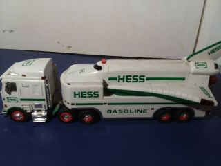 1999 Hess Toy Truck And Space Shuttle With Satellite Jet